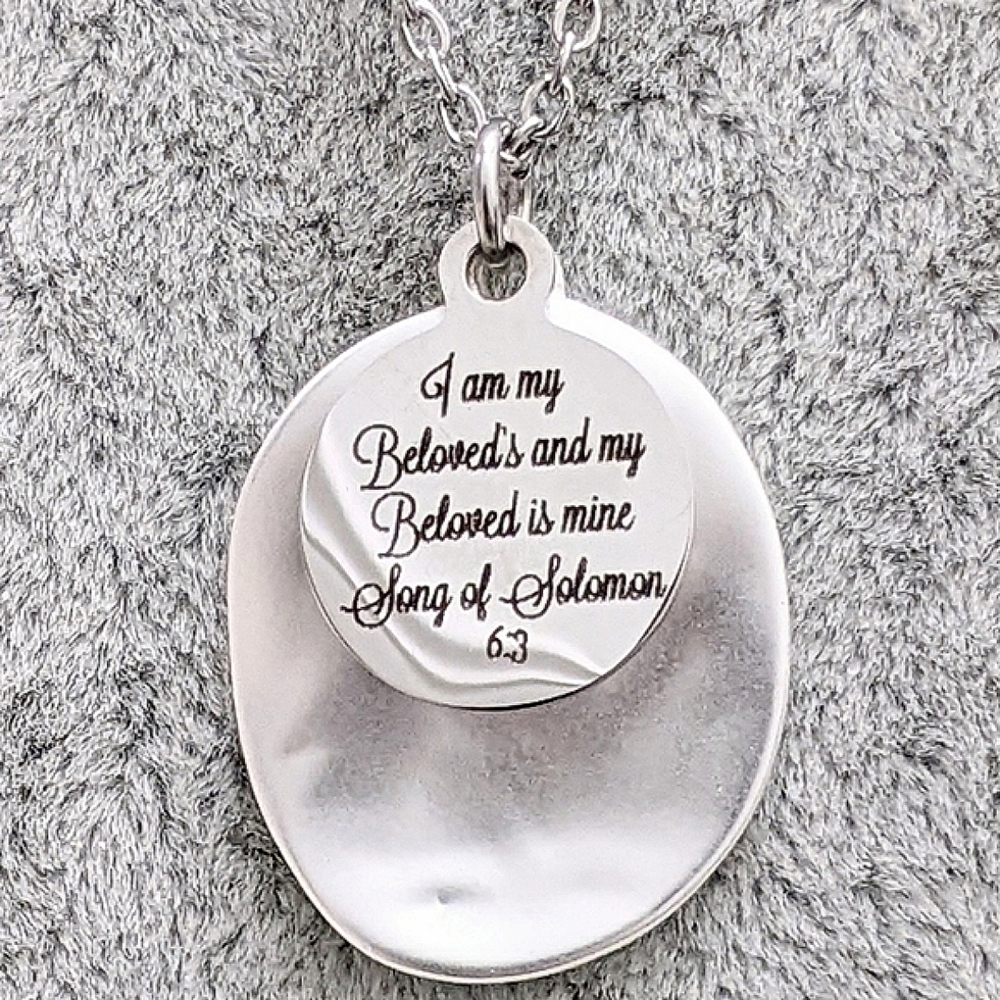 Christian Bible Verse Scripture Necklace